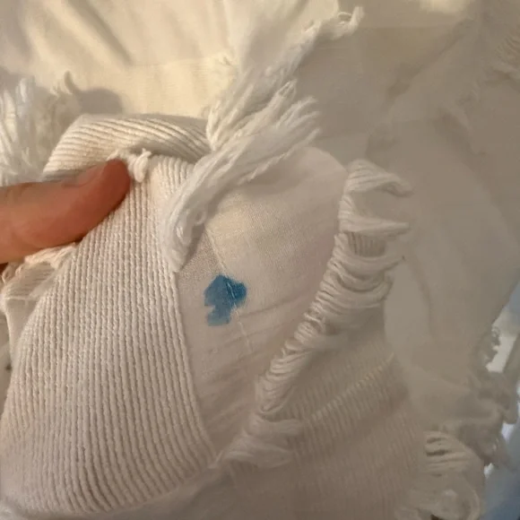 Anthropologie Mauve White Textured Women's Dress - Picture 8 of 8